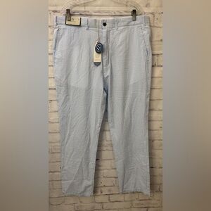 Castaway Nantucket Harbor Pant Blue Seersucker Size‎ 38x30 Preppy Old Money New